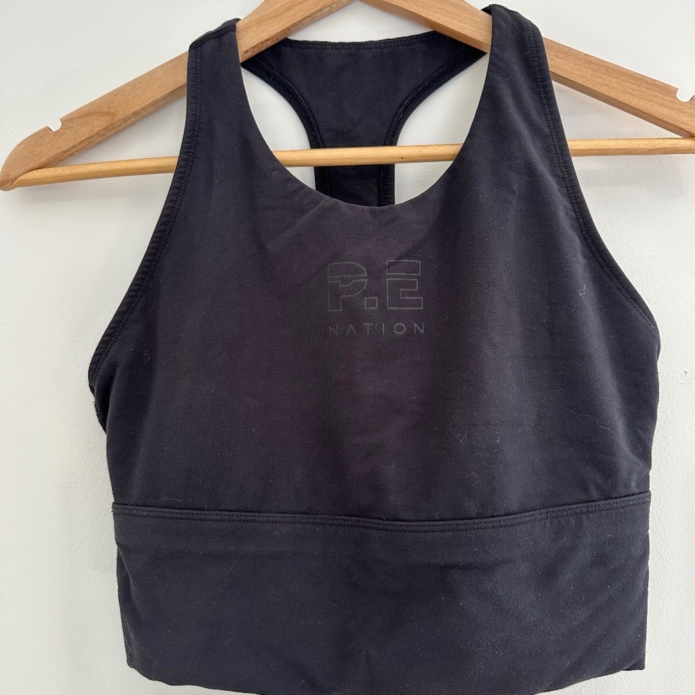 P.E Nation Bra Top Crop Top  Women’s Size Small Black